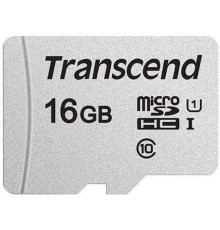 Флеш карта microSDHC 16Gb Class10 Transcend TS16GUSD300S w/o adapter