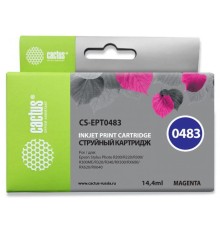 Картридж струйный Cactus CS-EPT0483 пурпурный (14.4мл) для Epson Stylus Photo R200/R220/R300/R320/R340/RX500/RX600/RX620/RX640