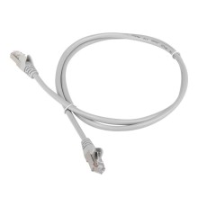 Патч-корд Lanmaster FTP TWT-45-45-1.0/S6-GY вилка RJ-45-вилка RJ-45 кат.6 1м серый ПВХ (уп.:1шт)