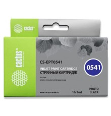 Картридж струйный Cactus CS-EPT0541 черный (16.2мл) для Epson Stylus Photo R800/R1800