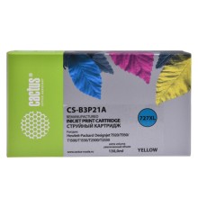 Картридж струйный Cactus №727 CS-B3P21A желтый (130мл) для HP DJ T920/T1500/T2530