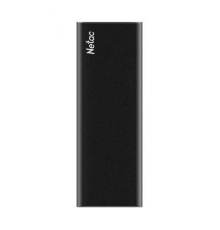 Внешний твердотельный накопитель Netac Z SLIM Black USB 3.2 Gen 2 Type-C External SSD 2TB, R/W up to 550MB/480MB/s,with USB-C to USB-A cable and USB-A to USB-C adapter