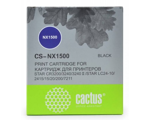 Картридж матричный Cactus CS-NX1500 черный для Star NX-1500/24xx/LC-8211