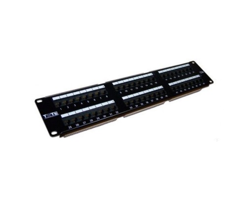 Патч-панель Lanmaster TWT-PP48UTP 19; 2U 48xRJ45 кат.5e UTP