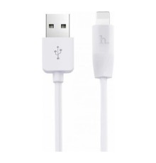 Кабель USB 2.0 hoco X1, AM/Lightning, белый, 1м