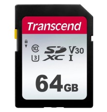 Флеш карта SDXC 64Gb Class10 Transcend TS64GSDC300S 300S w/o adapter