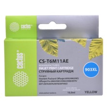 Картридж струйный Cactus №903XL CS-T6M11AE желтый (10мл) для HP OJP 6950/6960/6970