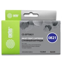 Картридж струйный Cactus CS-EPT0821 черный (13.8мл) для Epson Stylus Photo R270/290/RX590