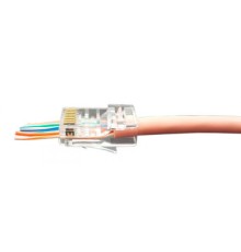 Коннектор Hyperline (PLEZ-8P8C-U-C5-100) UTP кат.5e RJ45 прозрачный (упак.:100шт)