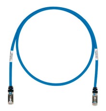 Патч-корд Panduit STP6X5MBU S/FTP вилка RJ-45-вилка RJ-45 кат.6А 5м синий CM/LSZH