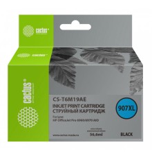 Картридж струйный Cactus №907XL CS-T6M19AE черный (56.6мл) для HP OJP 6950/6960/6970