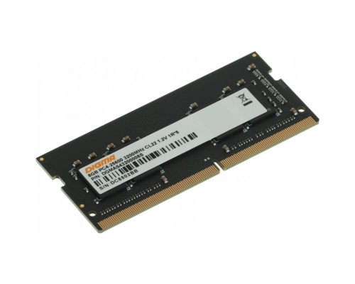 Память DDR4 8Gb 3200MHz Digma DGMAS43200008S RTL PC4-25600 CL22 SO-DIMM 260-pin 1.2В single rank