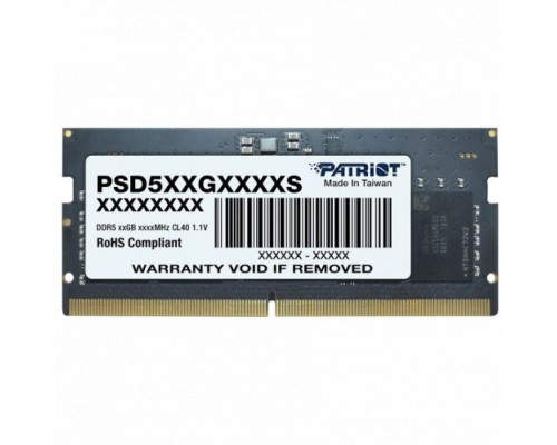 ОЗУ Patriot 32Gb PSD532G48002S (SO-DIMM, DDR5, 32 Гб, 4800 МГц)