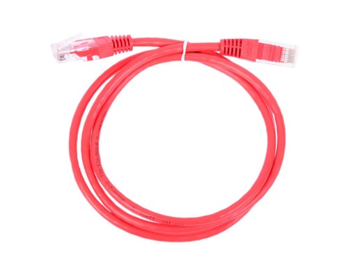 Патч-корд Lanmaster UTP TWT-45-45-0.5-RD вилка RJ-45-вилка RJ-45 кат.5е 0.5м красный ПВХ (уп.:1шт)