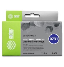 Картридж струйный Cactus CS-EPT0731 черный (11.4мл) для Epson Stylus С79/C110/СХ3900/CX4900/CX5900/CX7300/CX8300/CX9300