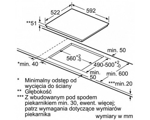 Варочная поверхность Bosch PUE611FB1E, черный