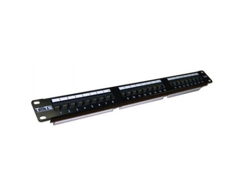 Патч-панель Lanmaster TWT-PP24UTP 19; 1U 24xRJ45 кат.5e UTP