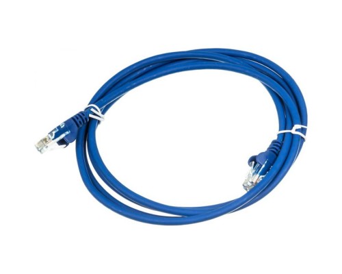 Патч-корд Lanmaster UTP LAN-PC45/U5E-2.0-BL вилка RJ-45-вилка RJ-45 кат.5е 2м синий LSZH (уп.:1шт)