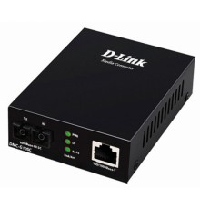 Медиаконвертер D-Link DMC-G10SC/A1A Медиаконвертер с 1 портом 100/1000Base-T и 1 портом 1000Base-LX с разъемом SC для одномодового оптического кабеля (до 10 км)