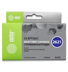 Картридж струйный Cactus CS-EPT2621 черный (19.2мл) для Epson Expression Home XP-600/605/700/800