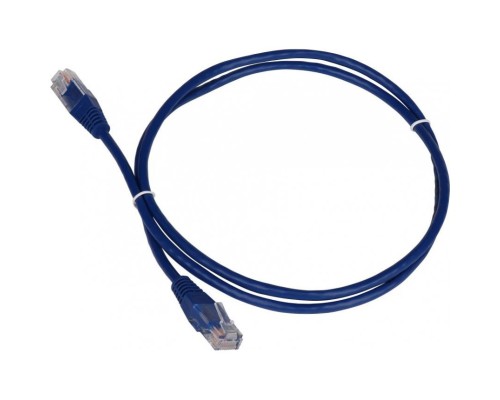 Патч-корд Lanmaster TWT-45-45-0.5-BL UTP вилка RJ-45-вилка RJ-45 кат.5е 0.5м синий ПВХ (уп.:1шт)