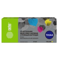 Картридж струйный Cactus CS-EPT05A400 T05A4 желтый (215мл) для Epson WorkForce Pro WF-C878/C879