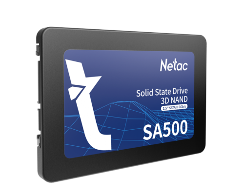 Ssd накопитель Netac SSD SA500 2.5 SATAIII 3D NAND 512GB, R/W up to 520/450MB/s, 3y wty (NT01SA500-512-S3X)