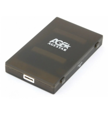 Внешний корпус для hdd AgeStar 3UBCP1-6G SATA пластик черный 2.5; (3UBCP1-6G black)