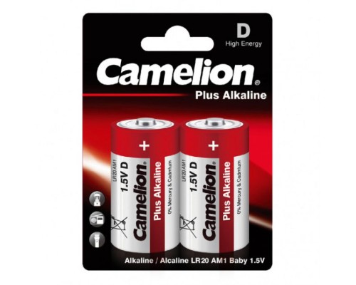 Батарейка CAMELION LR20-BP2 Plus Alkaline