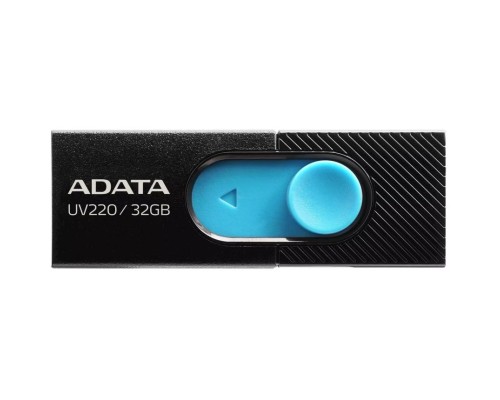 Флеш Диск A-Data 32Gb UV220 AUV220-32G-RBKBL USB2.0 черный/синий