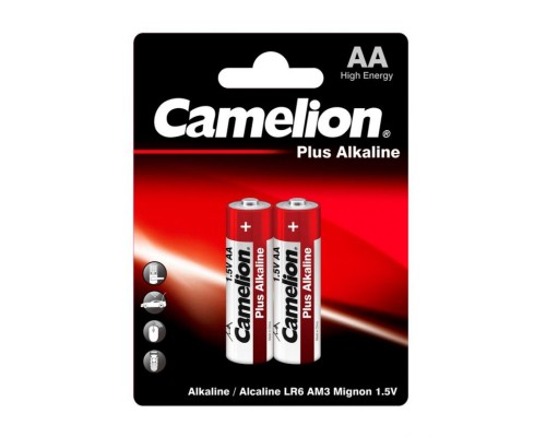 Батарея Camelion Plus Alkaline LR6-BP2 AA 2700mAh (2шт) блистер