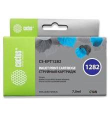 Картридж струйный Cactus CS-EPT1282 голубой (7мл) для Epson Stylus S22/S125/SX420/SX425/Office BX305