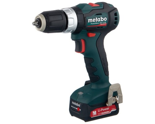 Аккумуляторная ударная дрель-шуруповерт Metabo PowerMaxx SB 12 BL 2.0Ач х2 кейс