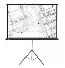 Экран Cactus 127x127см Triscreen CS-PST-127X127 1:1 напольный рулонный черный