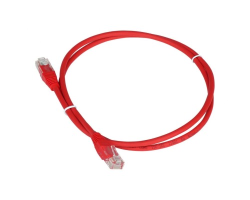 Патч-корд Lanmaster TWT-45-45-1.0-RD UTP вилка RJ-45-вилка RJ-45 кат.5е 1м красный ПВХ (уп.:1шт)