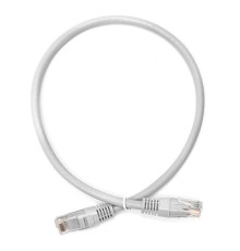 Патч-корд Lanmaster UTP TWT-45-45-0.5/6-GY вилка RJ-45-вилка RJ-45 кат.6 0.5м серый ПВХ