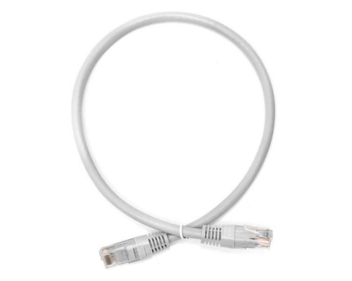 Патч-корд Lanmaster UTP TWT-45-45-0.5/6-GY вилка RJ-45-вилка RJ-45 кат.6 0.5м серый ПВХ