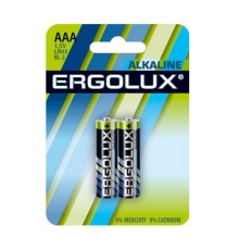 Батарея Ergolux Alkaline LR03 BL-2 AAA 1250mAh (2шт) блистер