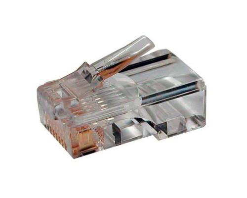 Коннектор Hyperline (PLUG-8P8C-U-C5-100) UTP кат.5e RJ45 прозрачный (упак.:100шт)