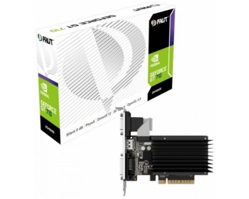 Видеокарта PCI-E Palit GeForce GT 710 LP NEAT7100HD46-2080F 2GB sDDR3 64bit CRT DVI/HDMI