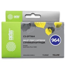 Картридж струйный Cactus CS-EPT964 желтый (13мл) для Epson Stylus Photo R2880