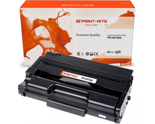 Картридж лазерный Print-Rite TFR801BPU1J PR-407646 407646 черный (6400стр.) для Ricoh SP3500NSF/3510DN SF