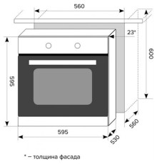 Духовой шкаф Lex EDM 040 IV LIGHT