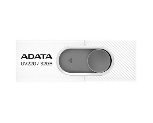 Флеш Диск A-Data 32Gb UV220 AUV220-32G-RWHGY USB2.0 белый/серый