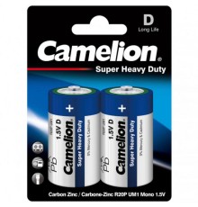 Батарейка CAMELION Super Heavy Duty D 1.5V mAh 2 шт. в блистере R20P-BP2B