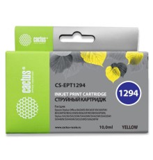 Картридж струйный Cactus CS-EPT1294 желтый (10мл) для Epson B42/BX305/BX305F/BX320/BX525/BX625/SX420/SX425/SX525/SX623