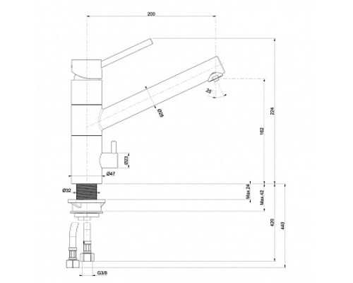 Смеситель TopZero Leonardo 08 Jasmine