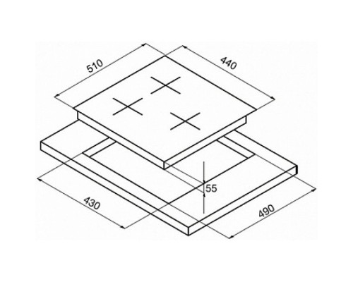 KORTING индукционная варочная поверхность HI 42031 BW