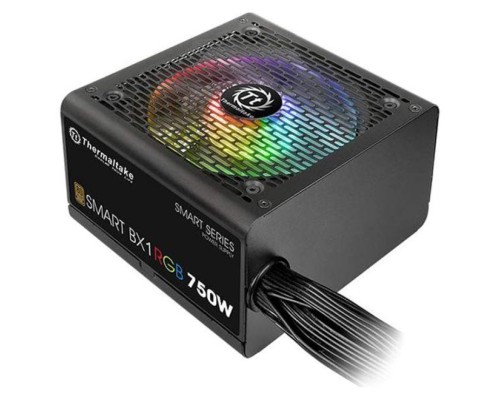 Блок питания ATX Thermaltake Smart BX1 RGB 750W (230V) PS-SPR-0750NHSABE-1 750W v 2.4, A.PFC, EPS v.2.92 , 80+ Bronze, вентилятор 120мм, non-modular