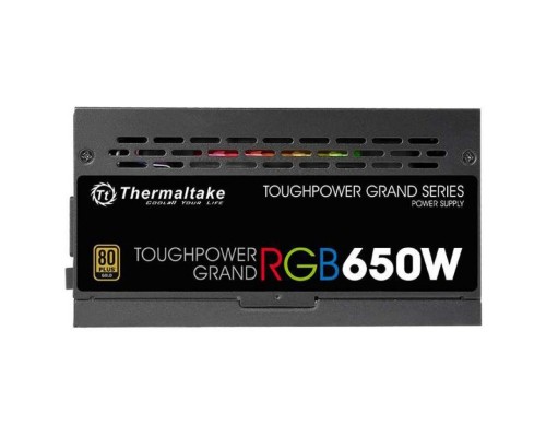 Блок питания ATX Thermaltake Toughpower Grand RGB 650W Gold (RGB Sync Edition) PS-TPG-0650FPCGEU-S 650W v2.4, EPS v2.92/A-PFC/вентилятор 140мм RGB/EU/